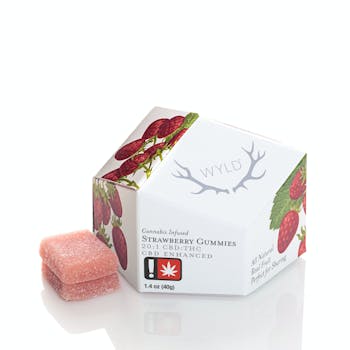 (CBD) Strawberry Gummies 10mg THC/200mg CBD (Net.Wt.1.4oz/40g)